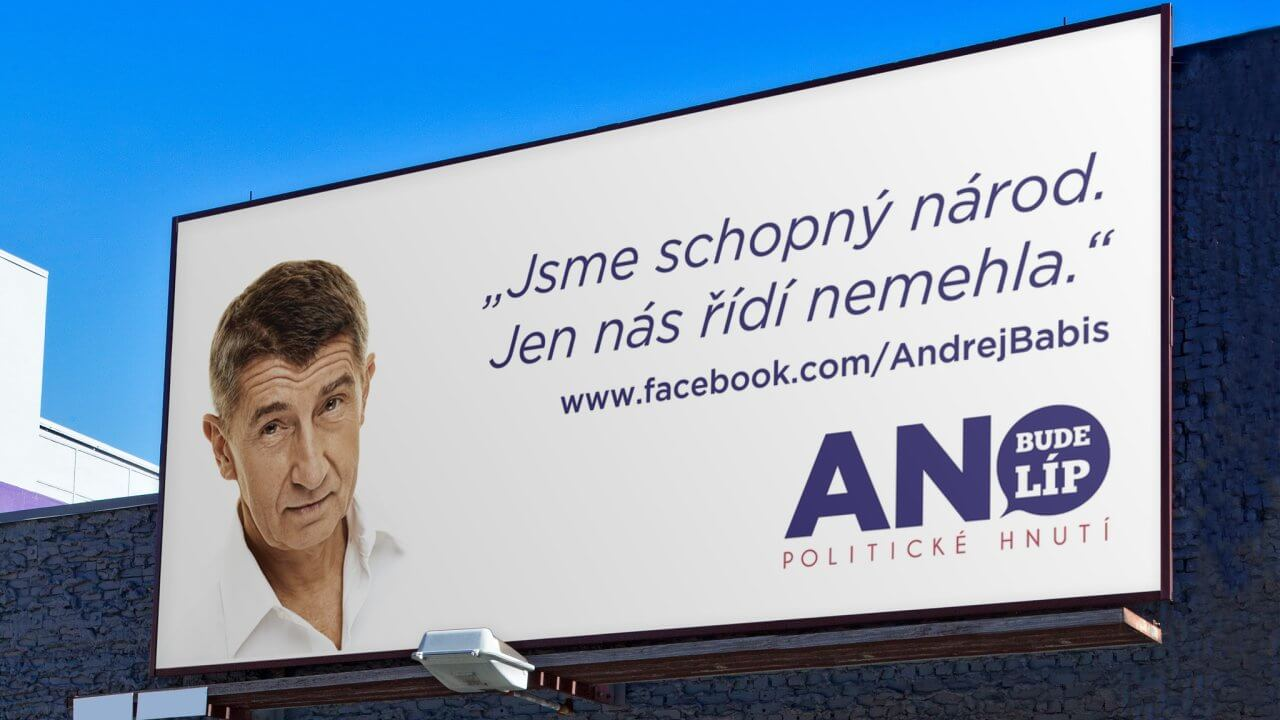 [Czech] Self-deprecating ad – Jsme schopný národ. Jen nás řídí nemehla.