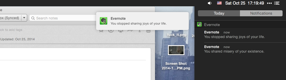 You stopped sharing joys of your life