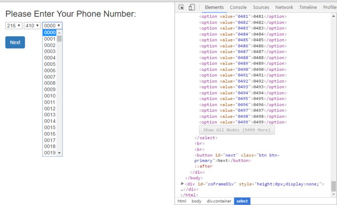 Please Enter Your Phone Number: