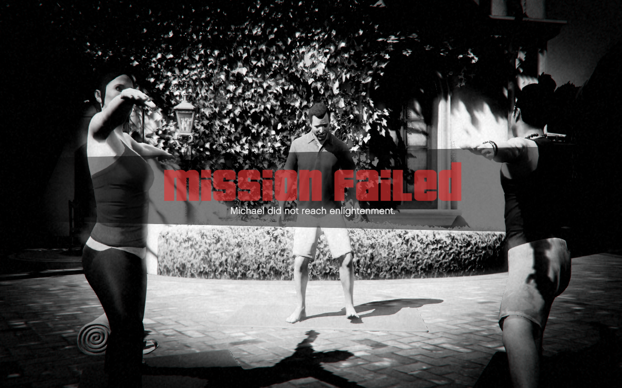 Mission Failed. Michael did not reach enlightenment.