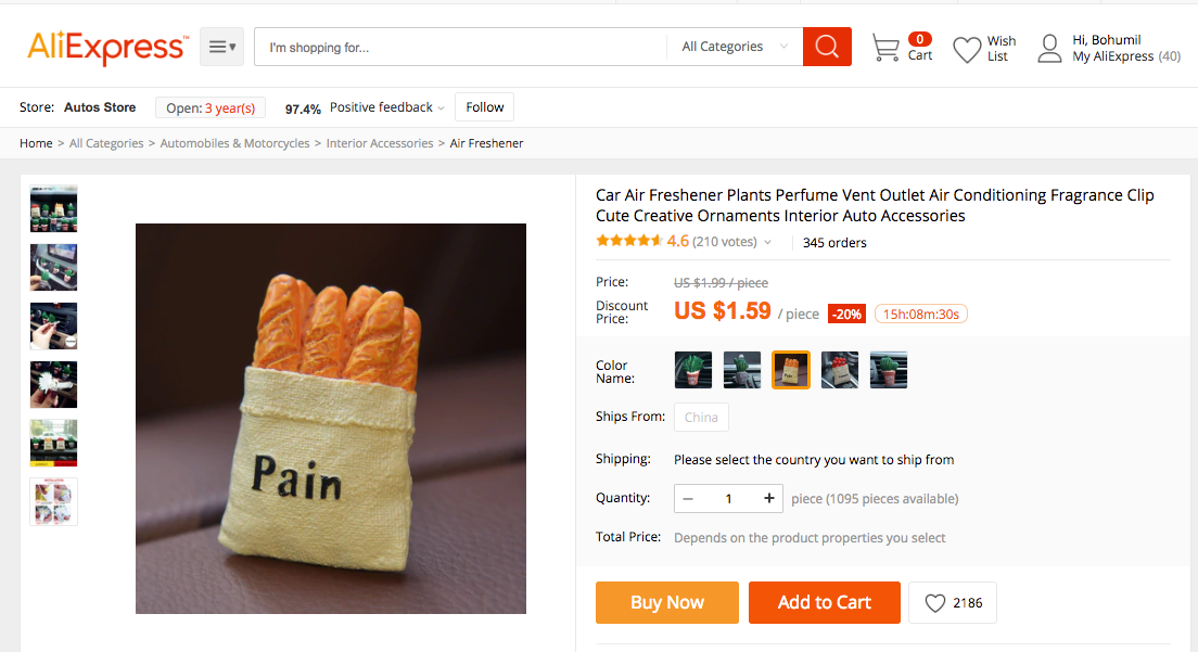 Painful Cute Car Air Frehener