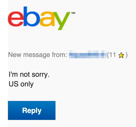 I’m not sorry. US only.