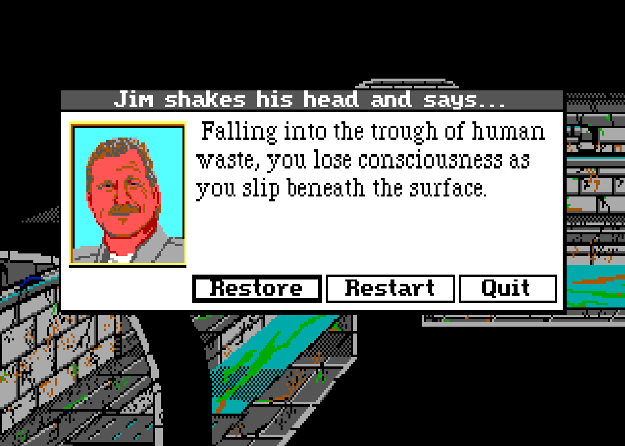 Falling into the trough of human waste…