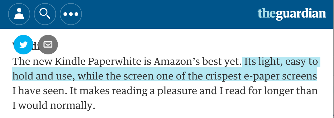 Its light, easy to hold and use