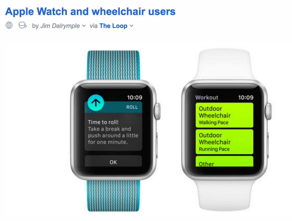 Apple Watch: Time to roll!