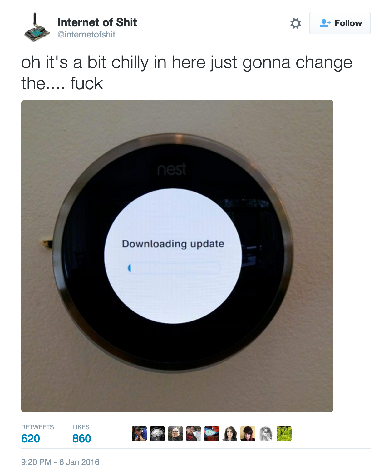 Googe Nest Thermostat Downloading an Update