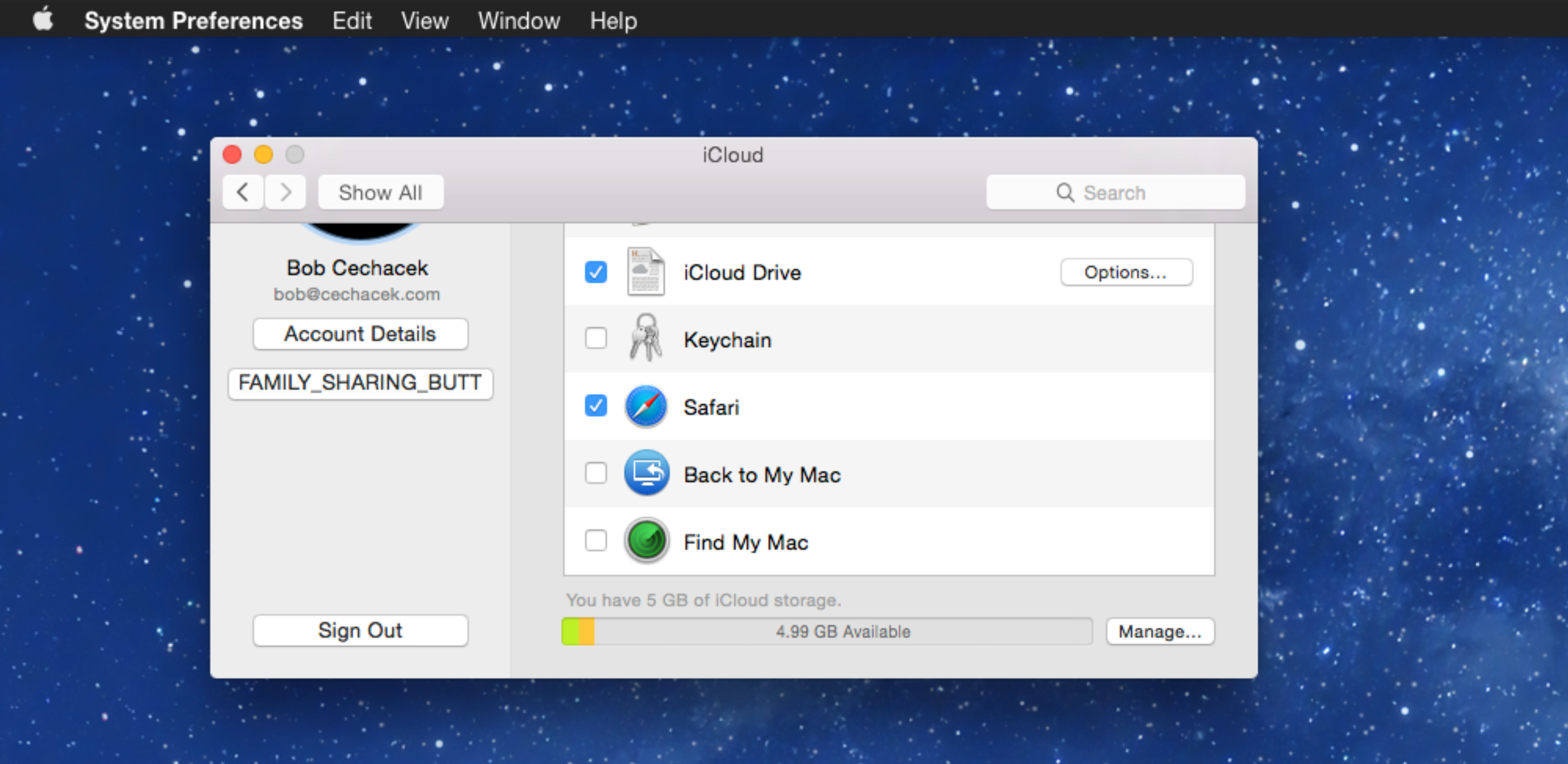 Family Sharing Butt Feature