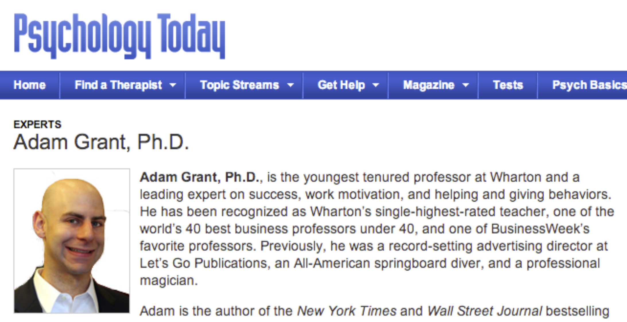 Natural Smile of a leading expert on success