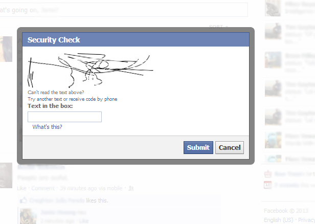 Facebook’s Security Check