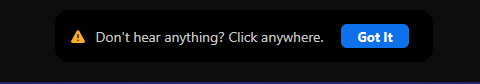 Don’t hear anything? Click anywhere.