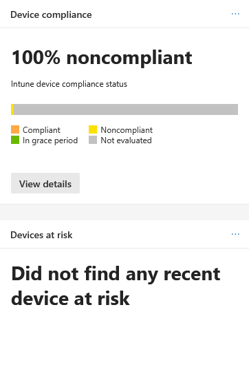 Microsoft Defender – 100% noncopliant