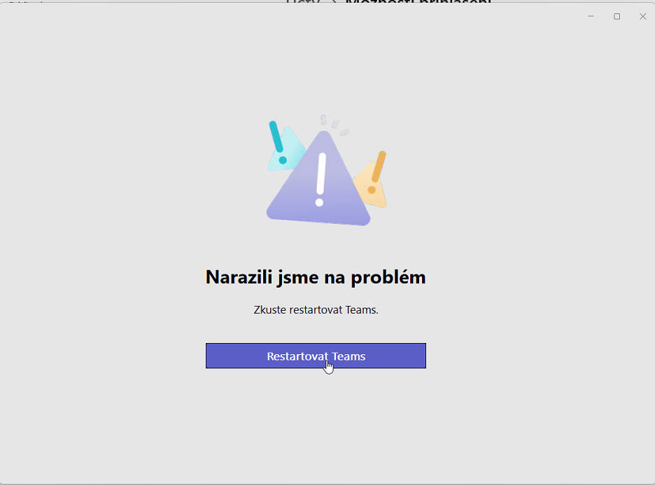 [Czech] Narazili jsme na problém.