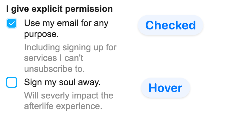 Sign my soul away