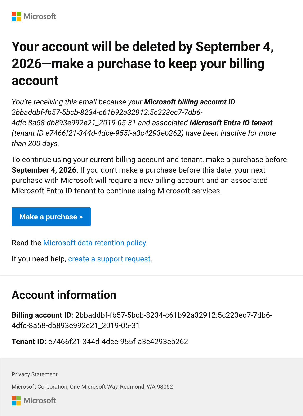 Threatening one of the few people who signed up for a Microsoft Store account…