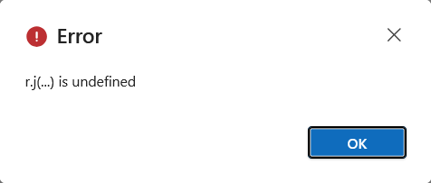 Error r.j(...) is undefined